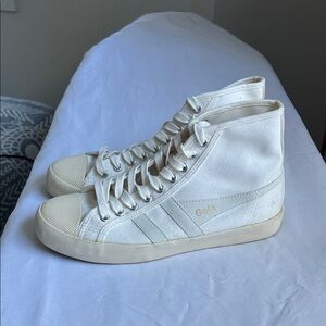 Gola Coaster High White Sneakers
